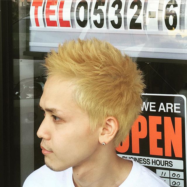 hair color!!#hairstyle#haircolor#chicago_hair_studio#haircut#hairset#豊橋#豊橋美容院#美容師#散髪#床屋#barber#シカゴスタイル#bleachhair#blondhair#menshair#menshairstyle